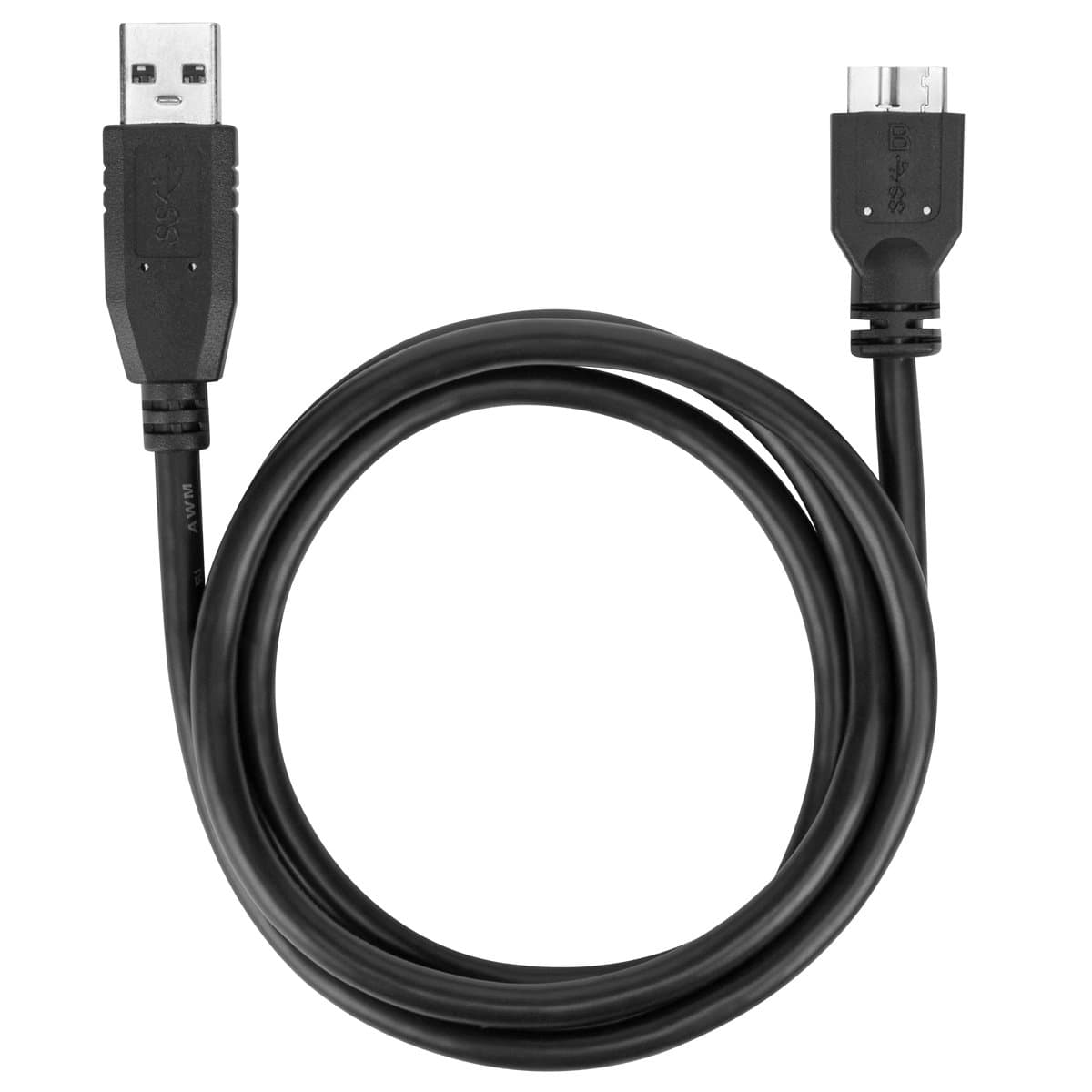 Targus 1M USB-A to Micro USB-B Cable, USB 3.2 Gen 1, Black