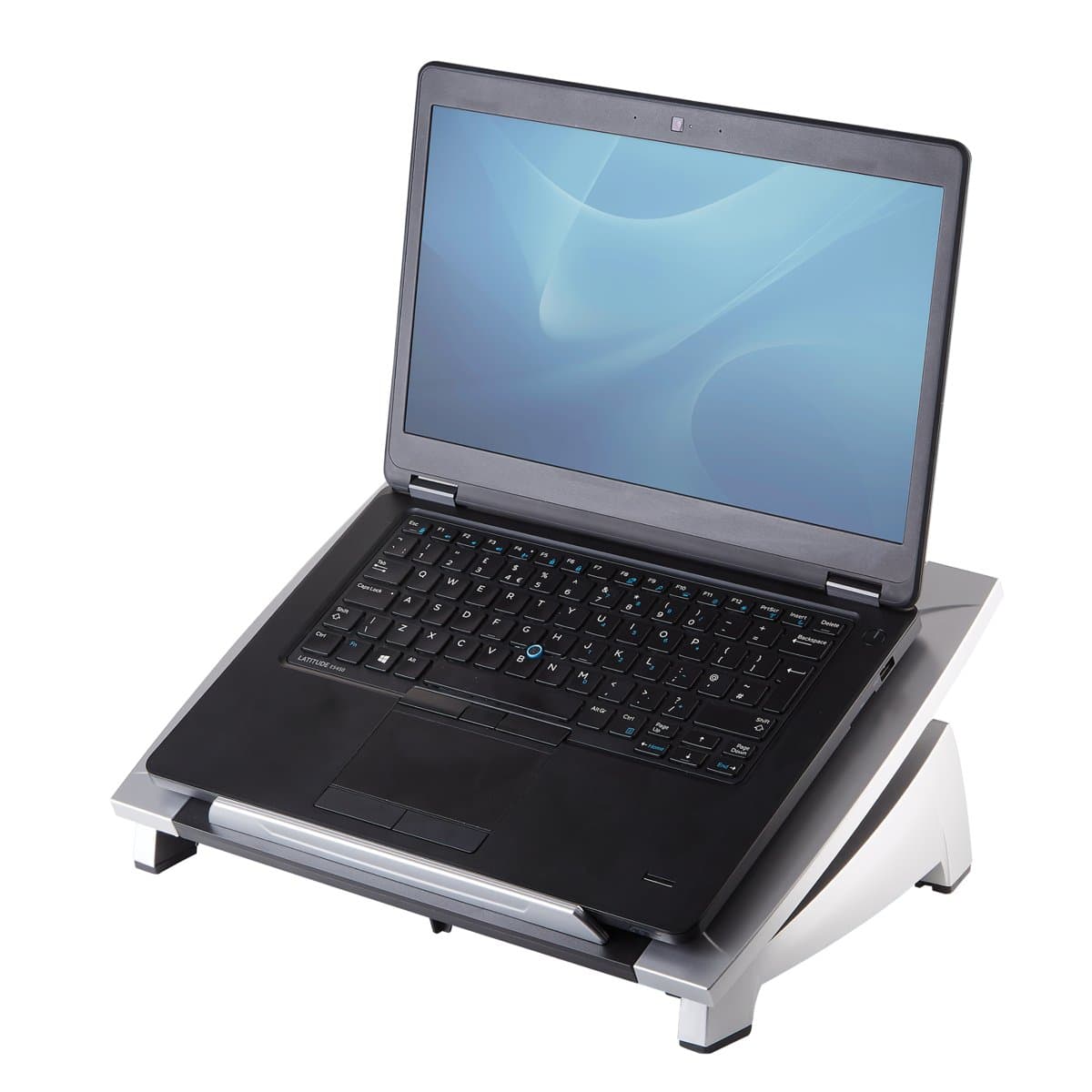 Fellowes Office Suites Laptop Riser, 17" Screen, 5kg Capacity, 140–190mm Height Range, Black