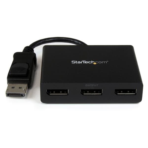 StarTech 3-Port Multi-Monitor DisplayPort Hub, DP 1.2 MST, 2x 4K 30Hz + 1080p