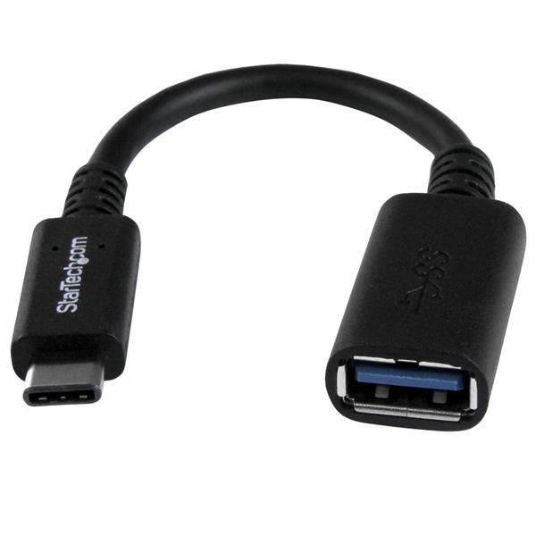 StarTech 6in USB-C to USB-A Adapter Cable, M/F, USB 3.0 5Gbps, USB-IF Certified