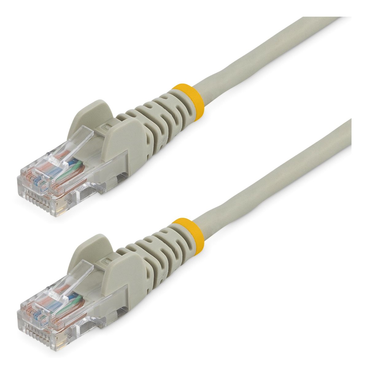 StarTech 15ft Cat5e Ethernet Patch Cable, Snagless RJ45, UTP, Gray